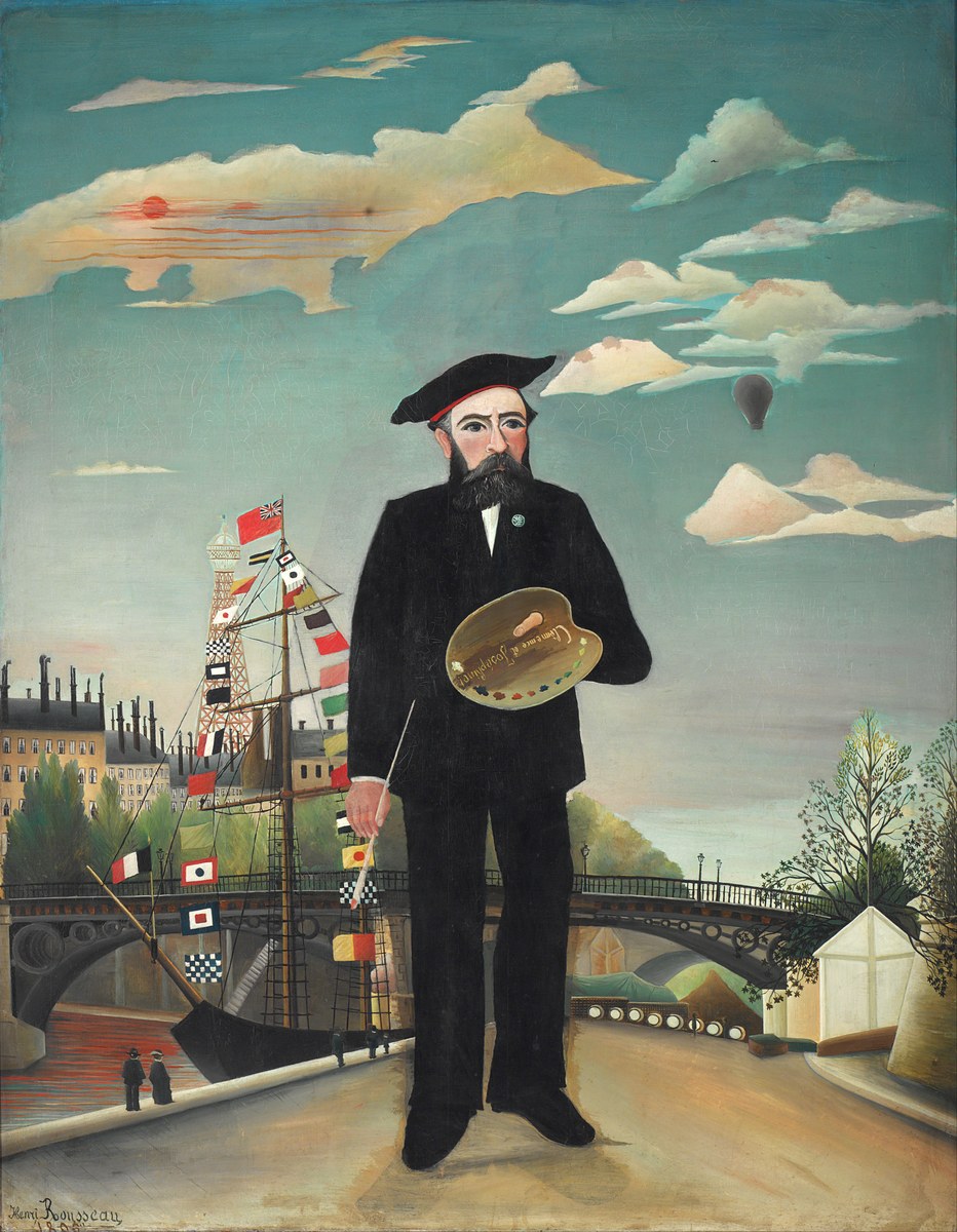 アンリ・ルソー「自画像」（1895年）ワシントン・ナショナル・ギャラリー所蔵
