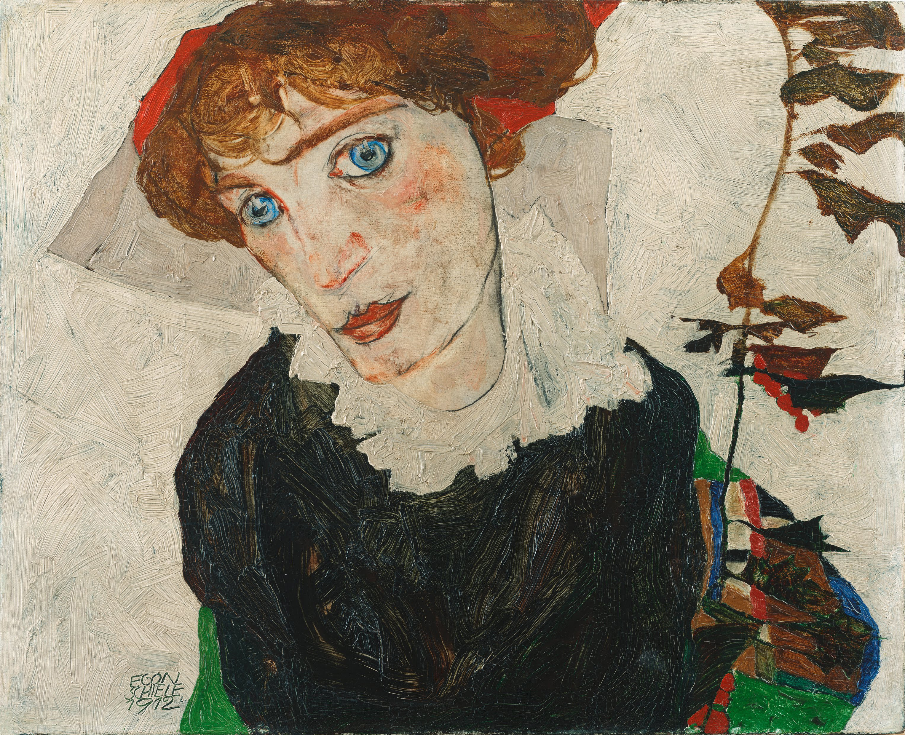 エゴン・シーレ「ヴァリ・ノイツィルの肖像」(1912年)ウィーン・レオポルト美術館所蔵
