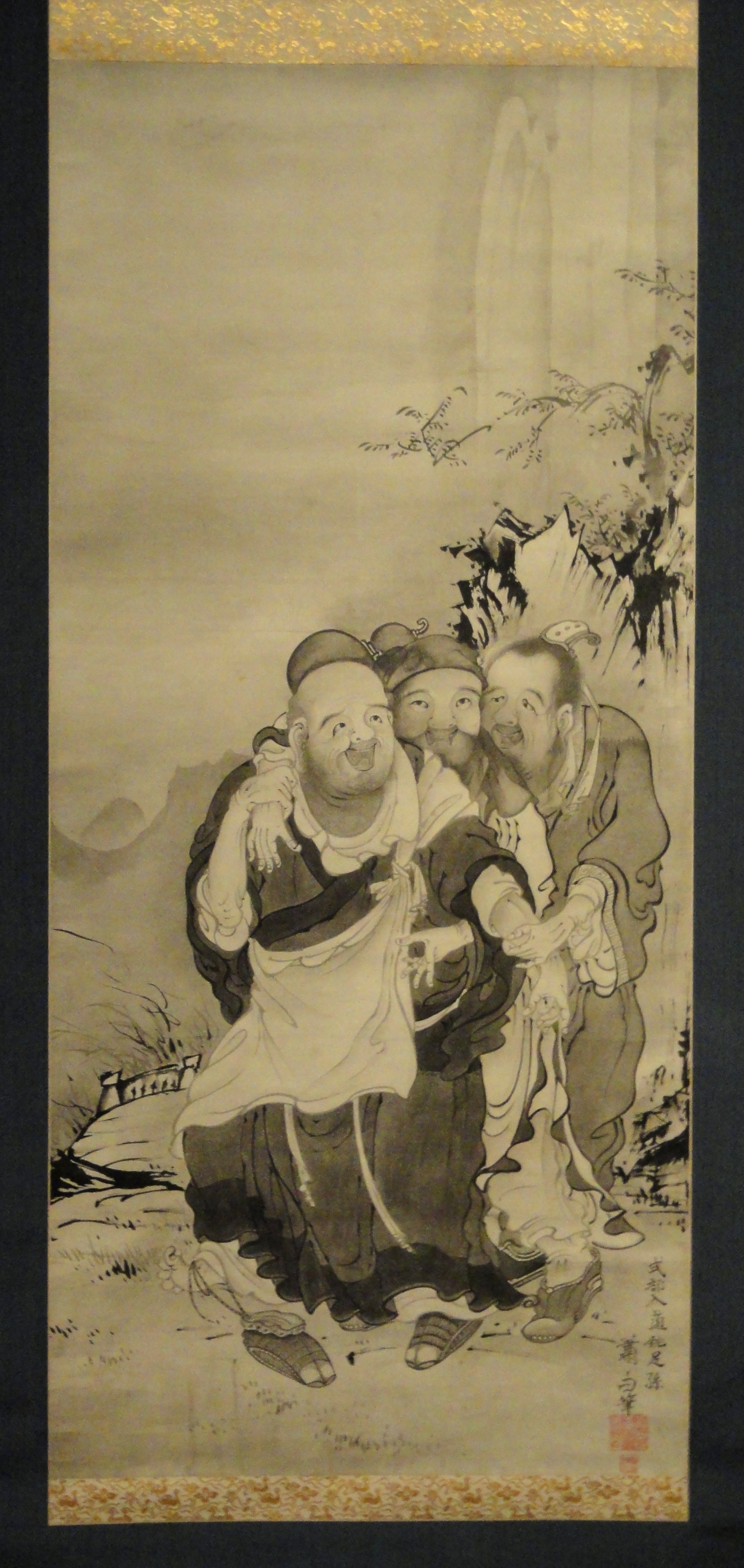 曾我蕭白「虎渓三笑図」(18世紀中頃)インディアナポリス美術館所蔵