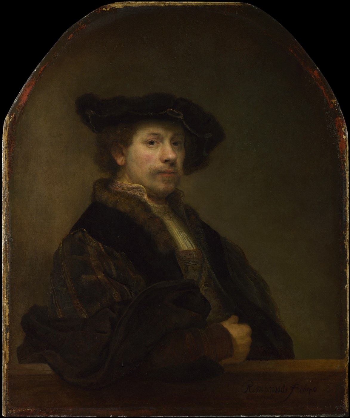 レンブラント・ファン・レイン「34歳の自画像」（1640年）ロンドン・ナショナルギャラリー蔵——ルネサンスの巨匠へのオマージュが込められた、バロック時代最大の自画像