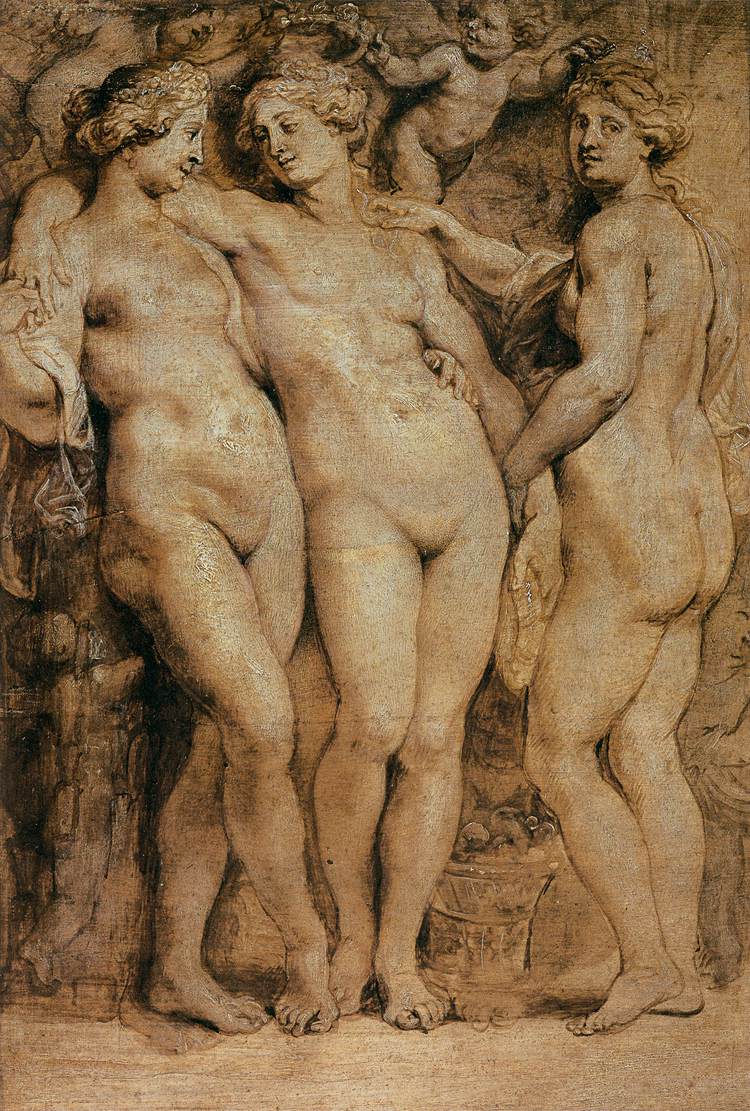 ピーテル・パウル・ルーベンス「三美神(Las tres Gracias)」(1635年)プラド美術館蔵