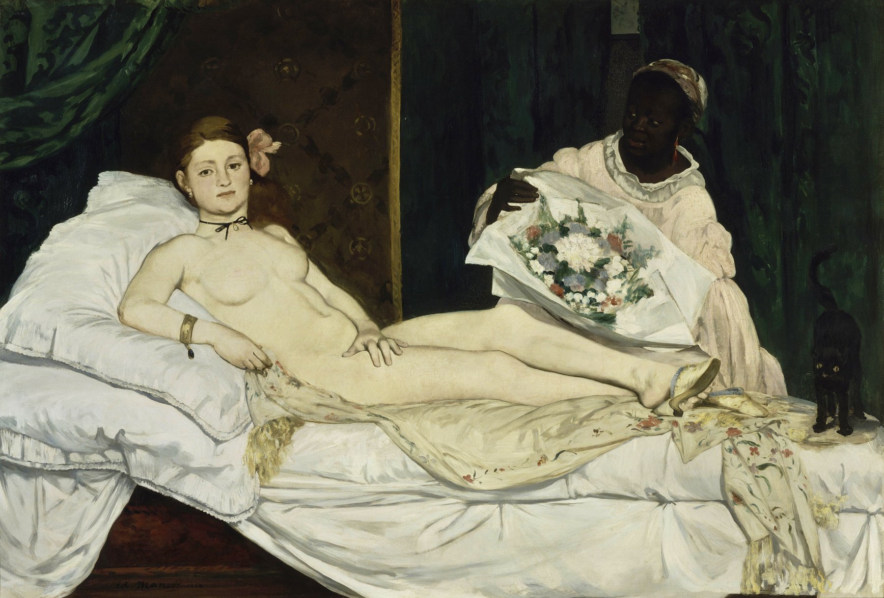 エドゥアール・マネ「オランピア」(1865年) オルセー美術館所蔵