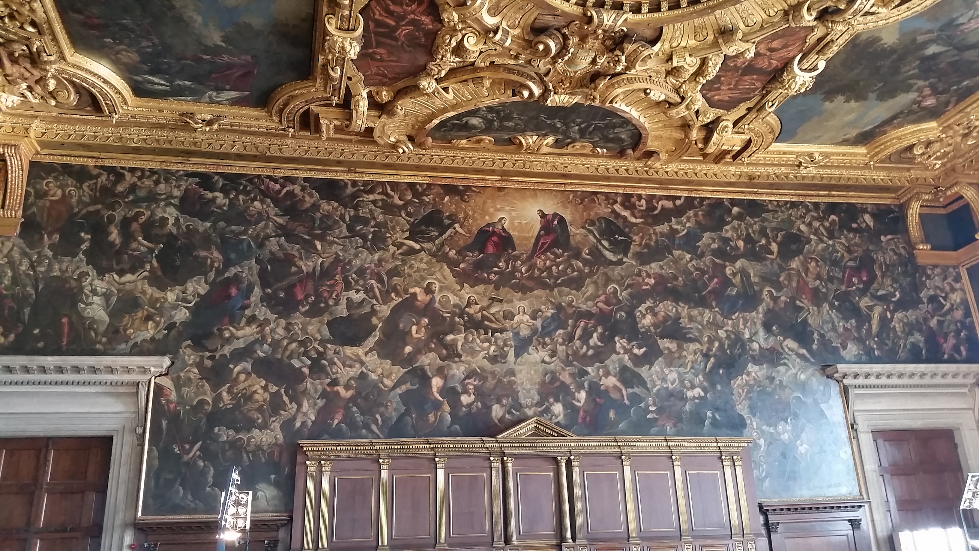 ティントレット「天国(Il Paradiso)」(1588〜1594年)ヴェネツィア・ドゥカーレ宮殿大議会の間所蔵