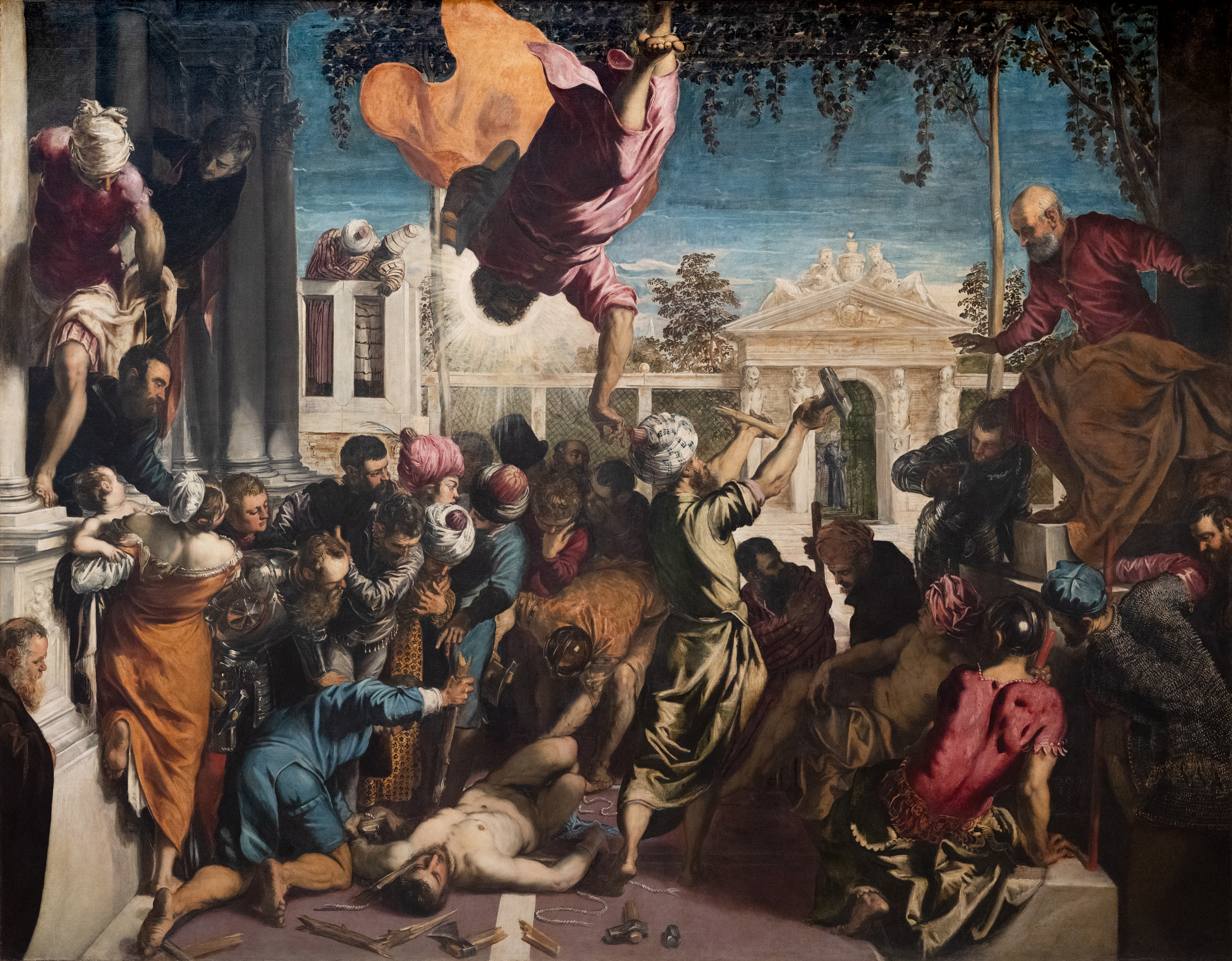 ティントレット「聖マルコの奇跡(Il Miracolo dello Schiavo)」(1548年)ヴェネツィア・アカデミア美術館所蔵