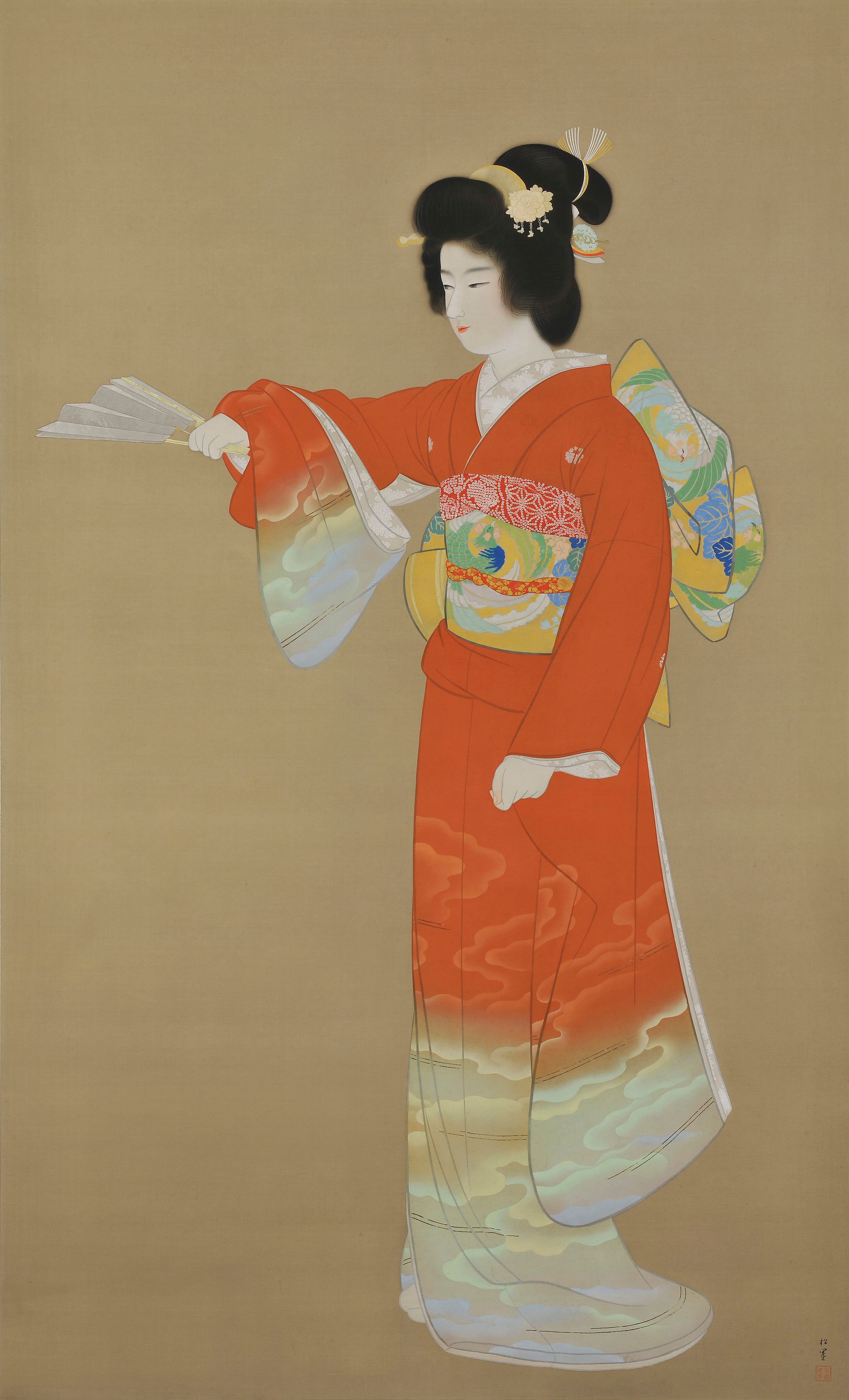 上村松園「序の舞」（1936年）東京芸術大学大学美術館所蔵