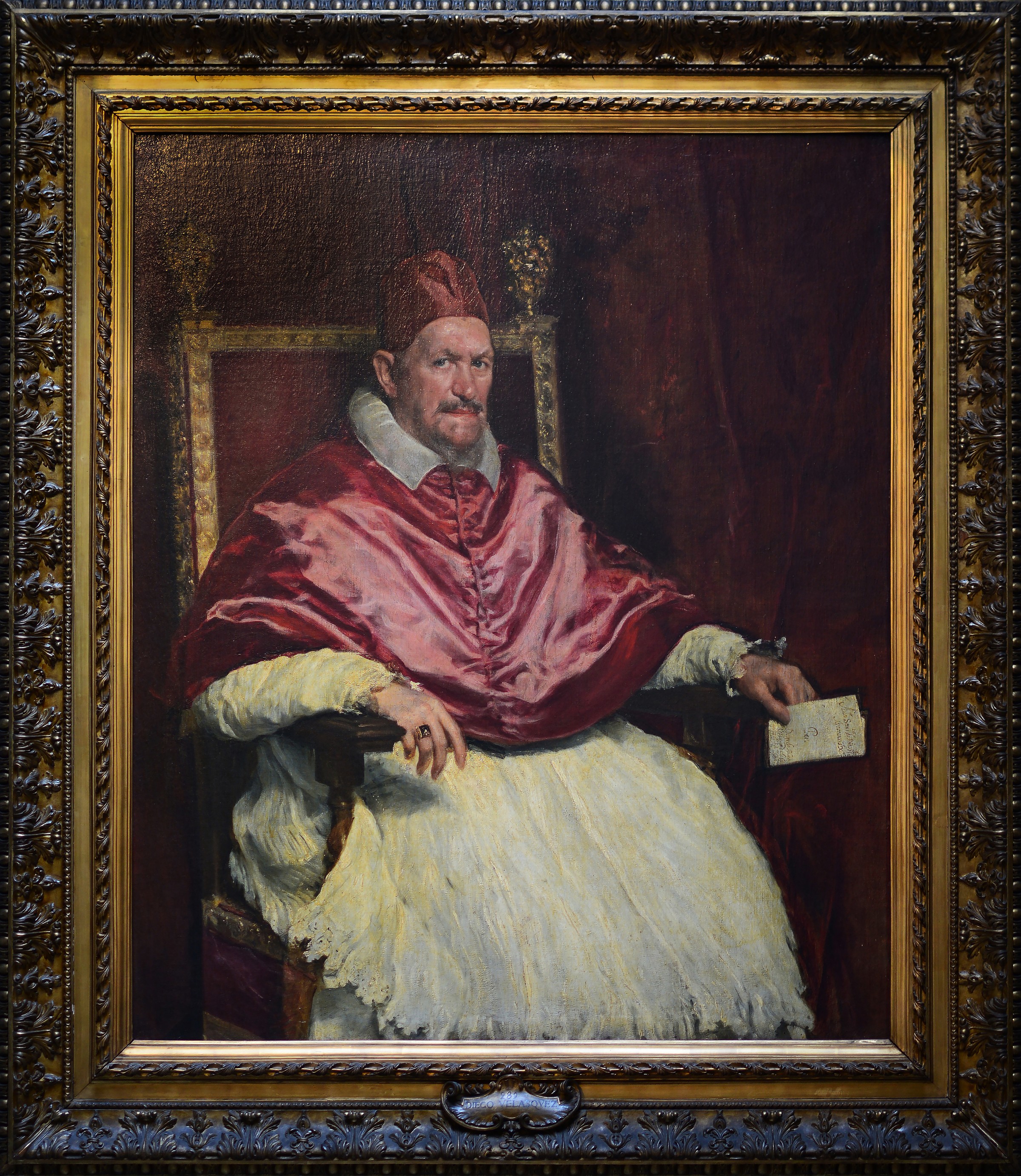 ディエゴ・ベラスケス「教皇インノケンティウス10世の肖像」(1650年)ローマ・ガッレリア・ドーリア・パンフィーリ所蔵