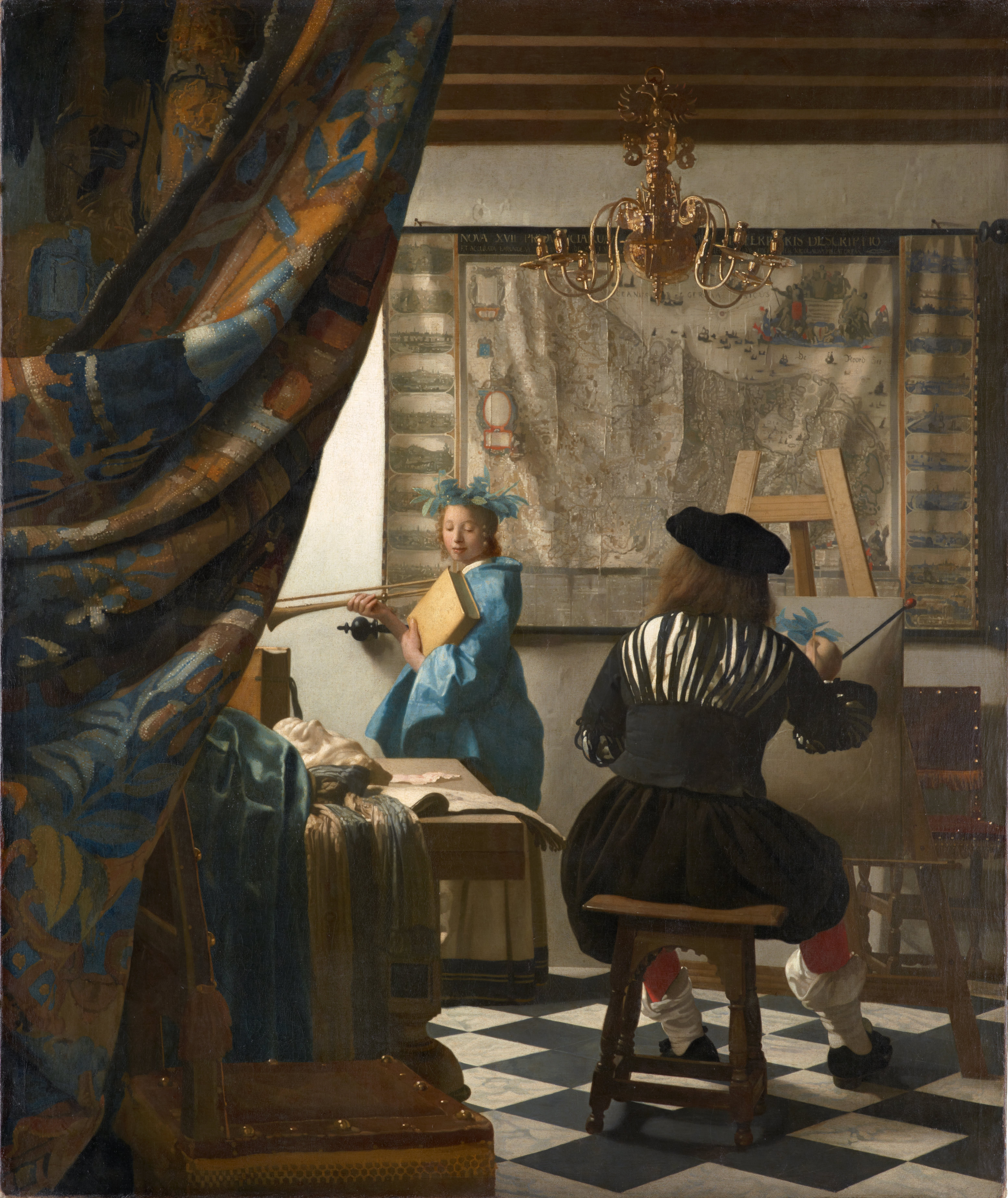ヨハネス・フェルメール「絵画芸術」（1666〜68年頃）ウィーン美術史美術館所蔵