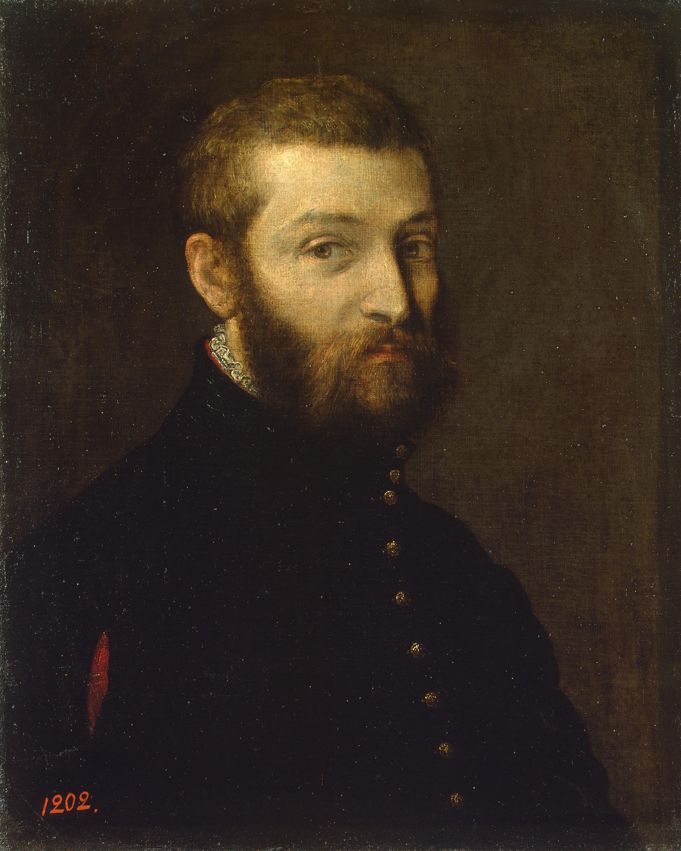 パオロ・ヴェロネーゼ「自画像」（1558〜1563年頃）エルミタージュ美術館所蔵