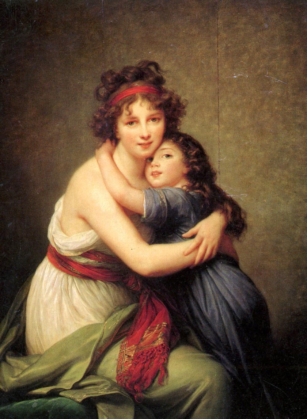 ヴィジェ=ルブラン「娘ジュリーと自画像」(1786年)ルーヴル美術館所蔵