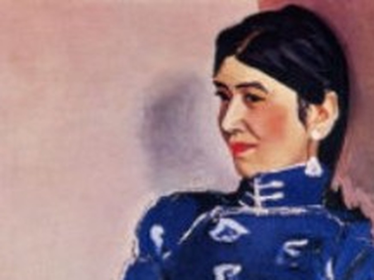安井曾太郎「金蓉」(1934年)顔のディテール