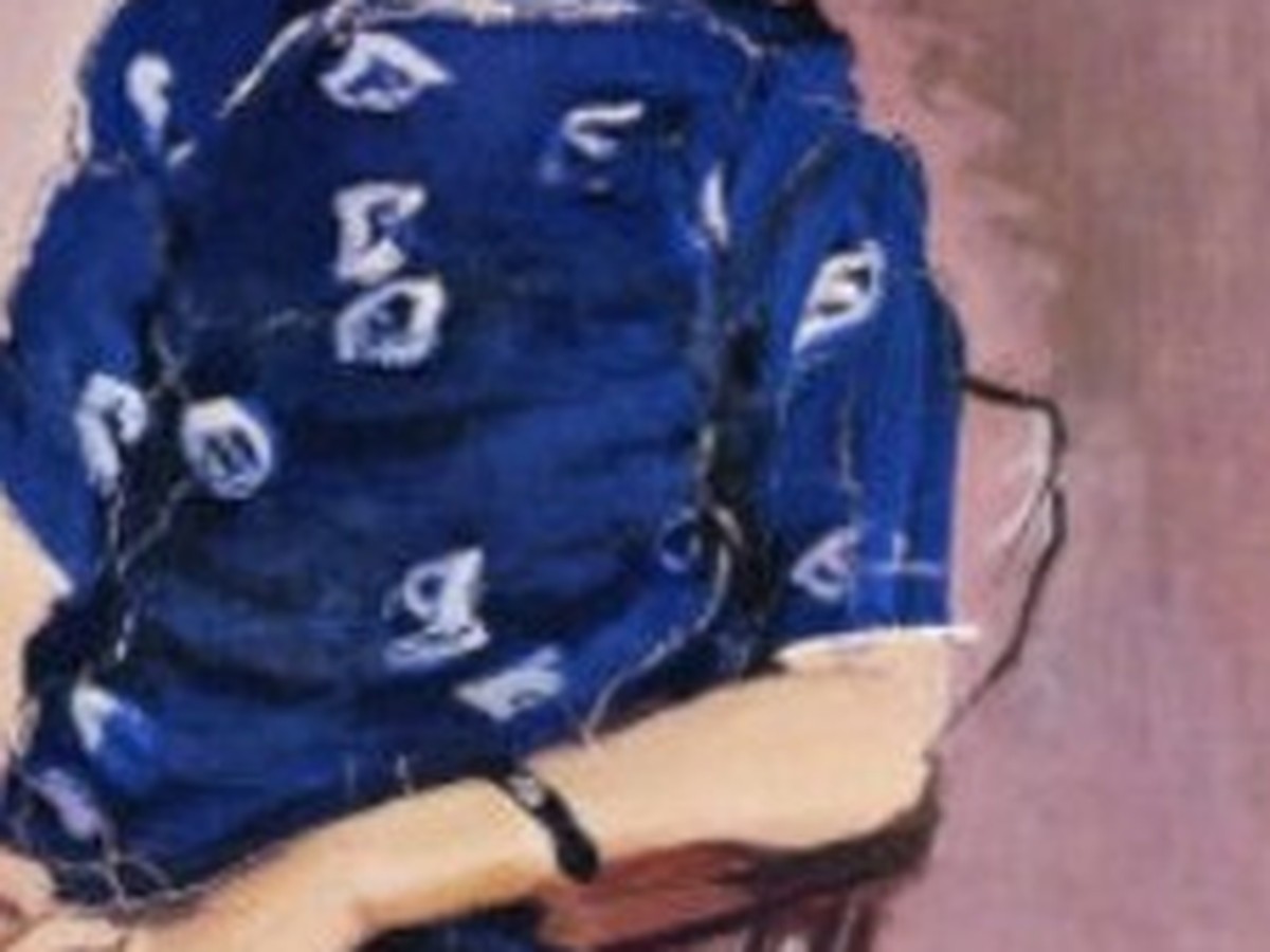 安井曾太郎「金蓉」(1934年)左肩周辺のディテール