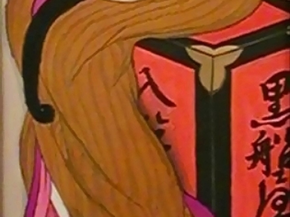 竹久夢二「黒船屋」着物のディテール