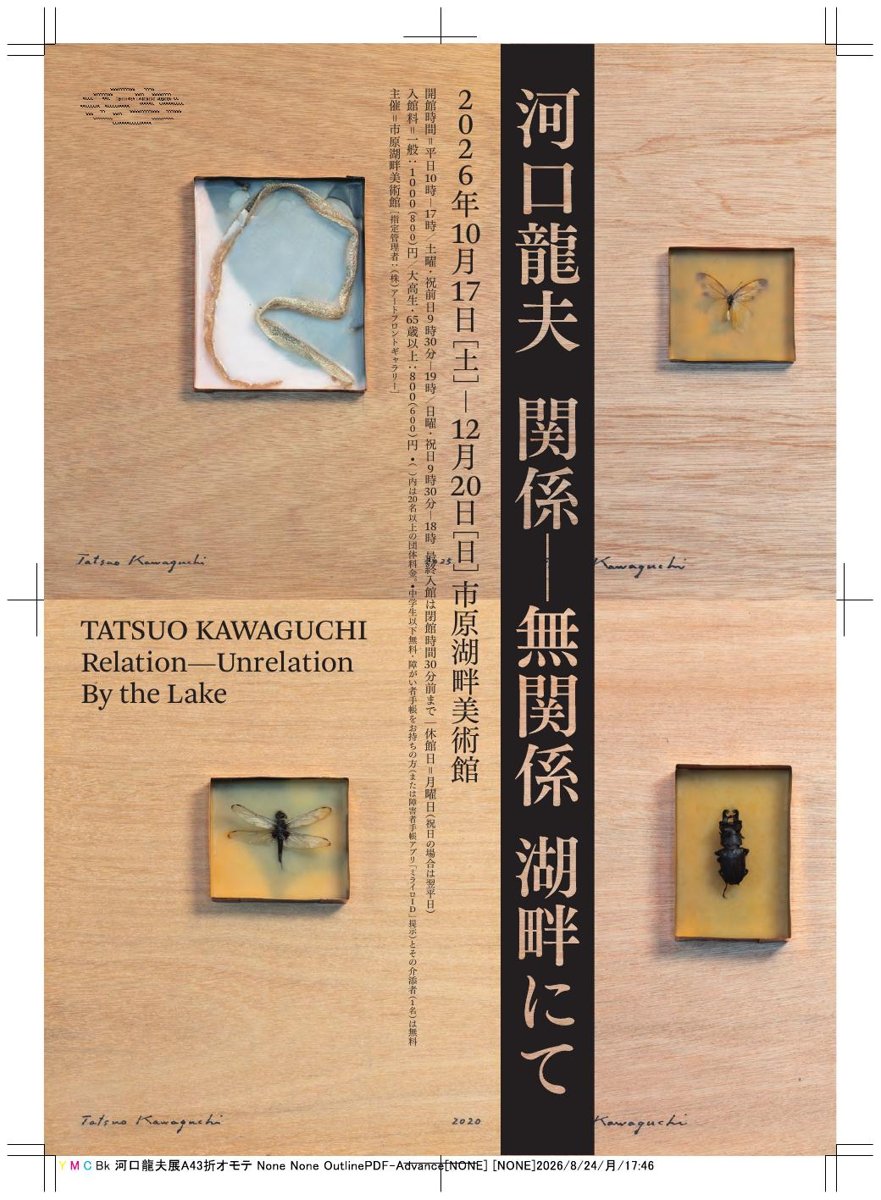 河口龍夫 関係ー無関係 湖畔にて（市原湖畔美術館）のポスター