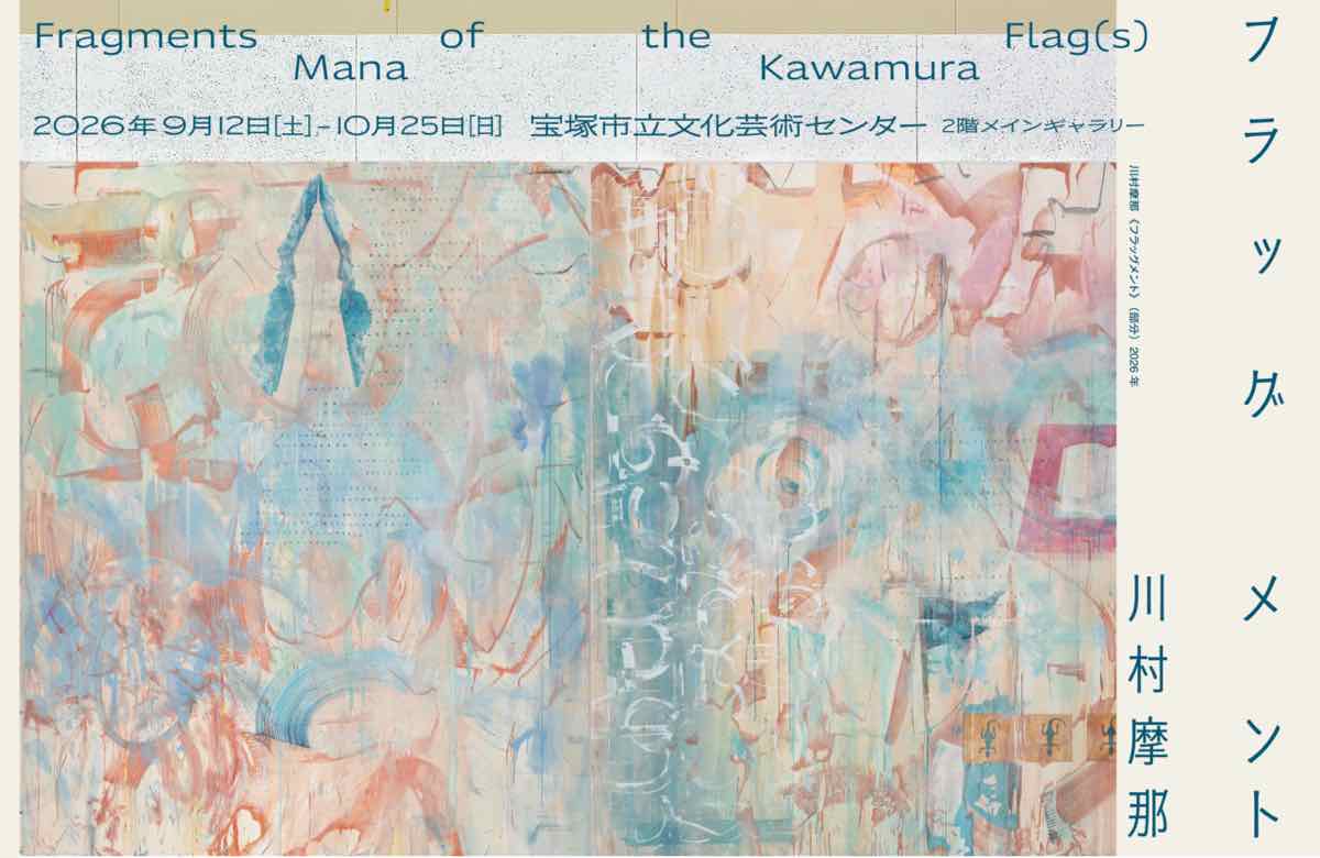 川村摩那 フラッグメント Fragments of the Flag(s)（宝塚市立文化芸術センター）のポスター