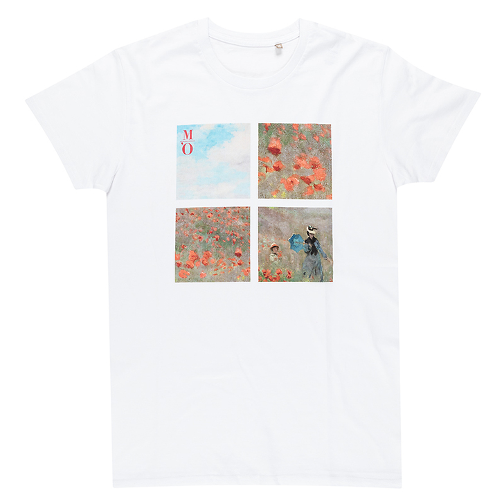 ユニセックスTシャツ モネ ひなげし